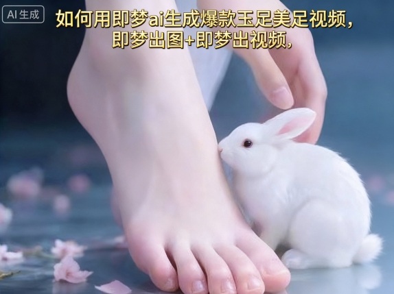 如何用即梦ai生成爆款玉足美足视频，即梦出图+即梦出视频，快速涨粉-共项网