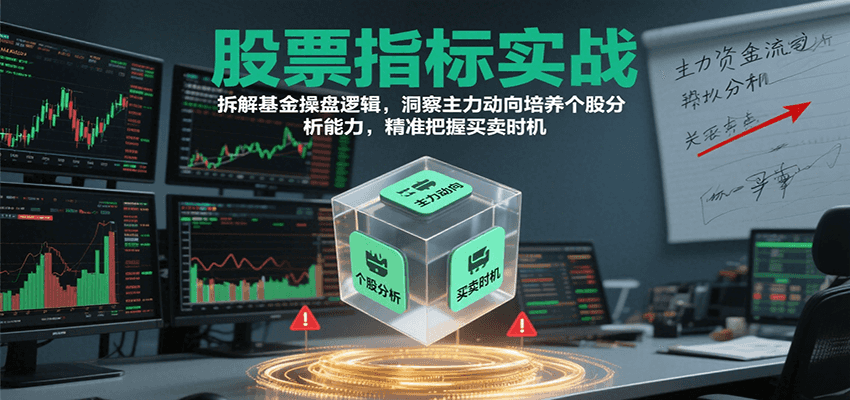 股票指标实战，基金操盘逻辑拆解，洞察主力动向培养个股分析能力把握买卖时机(更新)-共项网