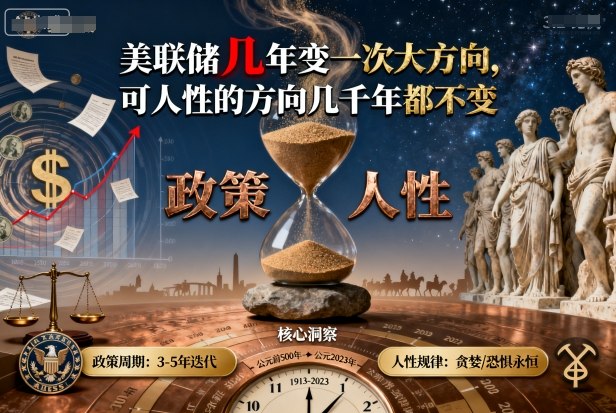 付费文章：美联储几年变一次大方向，可人性的方向几千年都不变-共项网