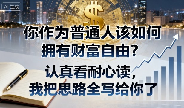 付费文章：你作为普通人该如何拥有财富自由？认真看耐心读，我把思路全写给你了-共项网