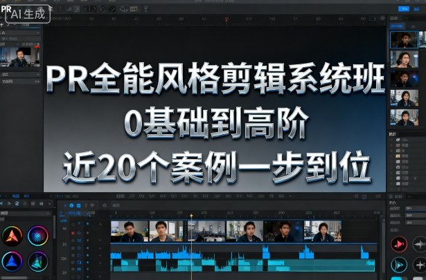 PR全能风格剪辑系统班，0基础到高阶，近20个案例一步到位-共项网