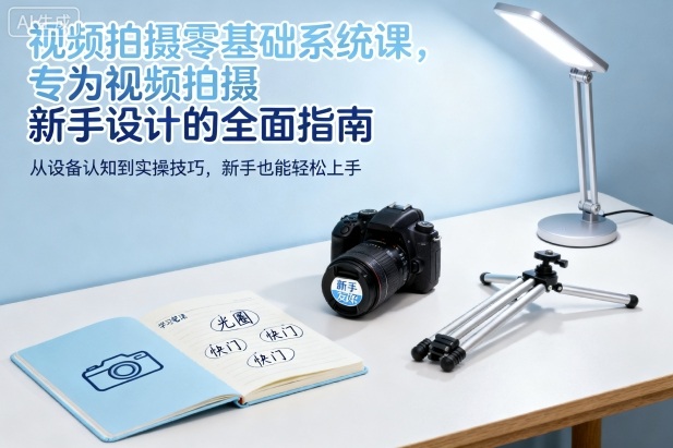 视频拍摄零基础系统课，专为视频拍摄新手设计的全面指南-共项网
