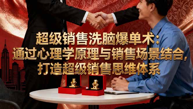 超级销售洗脑爆单术：通过心理学原理与销售场景结合,打造超级销售思维体系-共项网