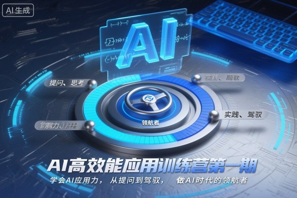 AI高效能应用训练营第一期，学会AI应用力，从提问到驾驭，做AI时代的领航者-共项网
