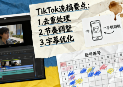 TikTok洗稿剪辑全流程课-共项网