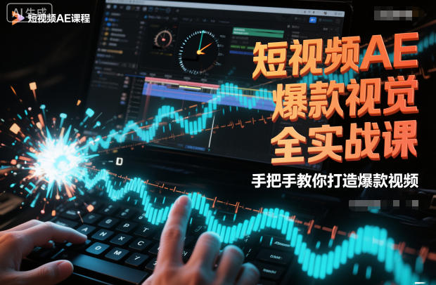 短视频AE爆款视觉全实战课，手把手教你打造爆款视频-共项网