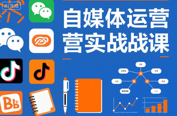 自媒体运营实战课，掌握一套系统的自媒体运营底层方法论，成为优秀的内容创作者-共项网