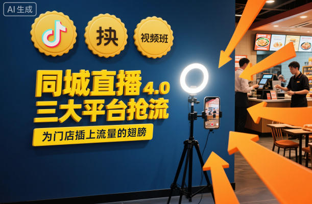 同城直播实操班4.0，三大平台抢流，为门店插上流量的翅膀-共项网