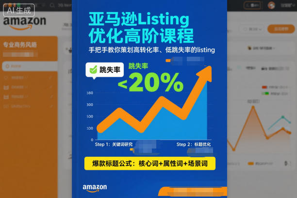 亚马逊Listing优化高阶课程，手把手教你策划高转化率、低跳失率的listing-共项网
