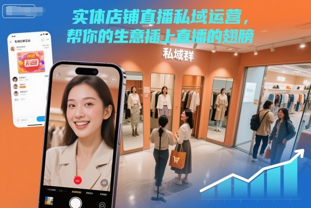 实体店铺直播私域运营，帮你的生意插上直播的翅膀-共项网