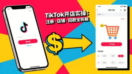 TikTok从开店到投流的进阶课，从基础实操到高阶技巧一网打尽-共项网