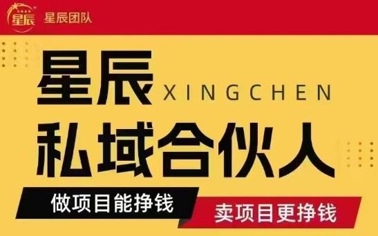 全网首发星辰私域项目合集，最新实操玩法，短期快速实现变现-共项网