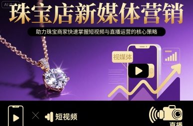 珠宝店新媒体营销，助力珠宝商家快速掌握短视频与直播运营的核心策略-共项网