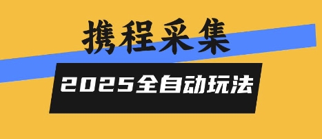 2025携程信息采集全自动玩法，高单价，零人工，全天开干【揭秘】-共项网